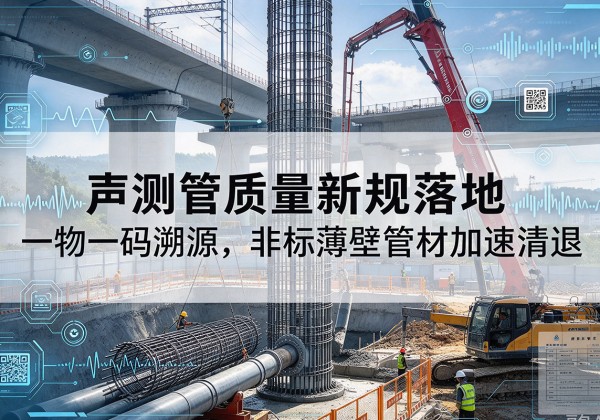 宿迁声测管质量新规落地，一物一码溯源，非标薄壁管材加速清退