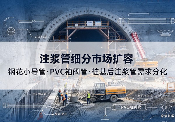宿迁注浆管细分市场扩容，隧道钢花小导管、PVC 袖阀管、桩基后注浆管需求分化